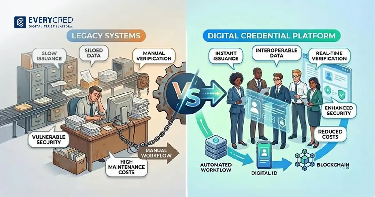 Digital Credential Platform vs Legacy Systems: Government Buyer Comparison
